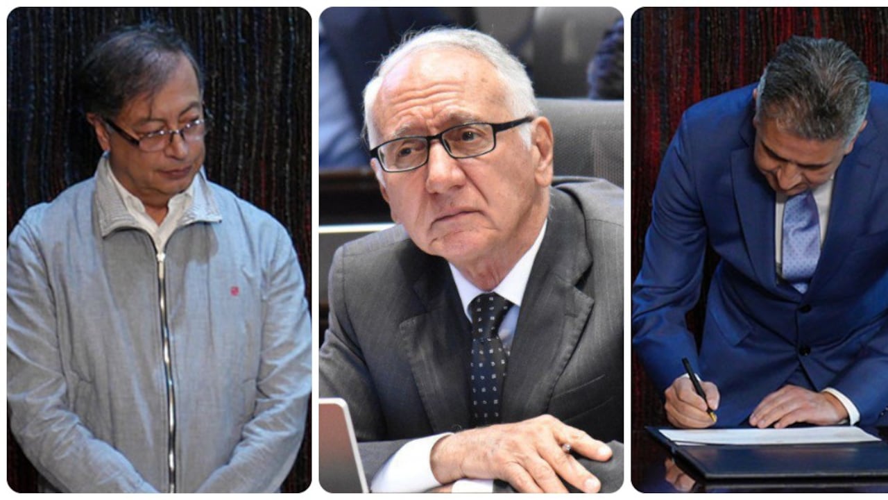 Gustavo Petro, Guillermo Alfonso Jaramillo y Mauricio Bustamante García.