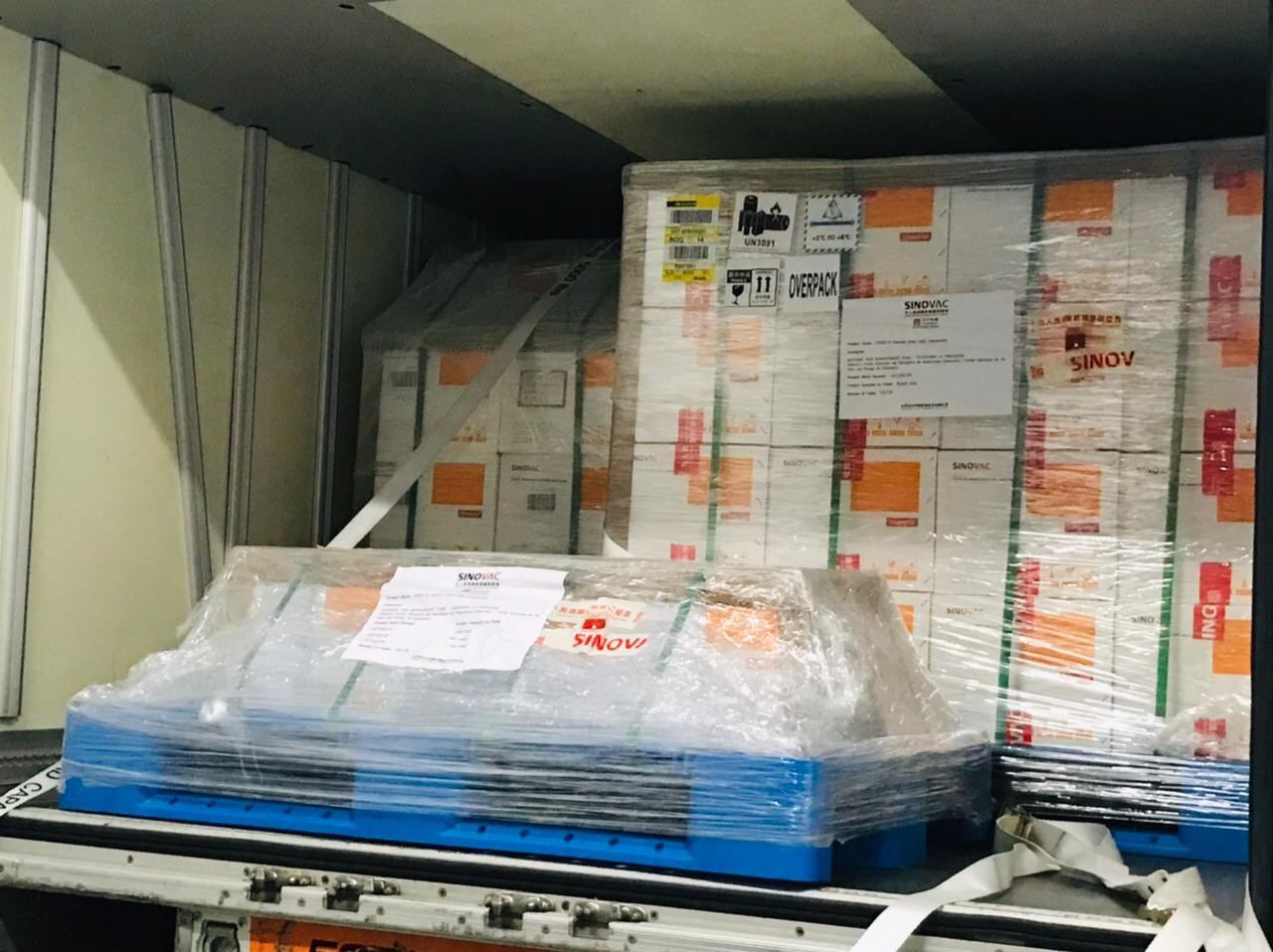 Vuelo AF con vacunas Sinovac