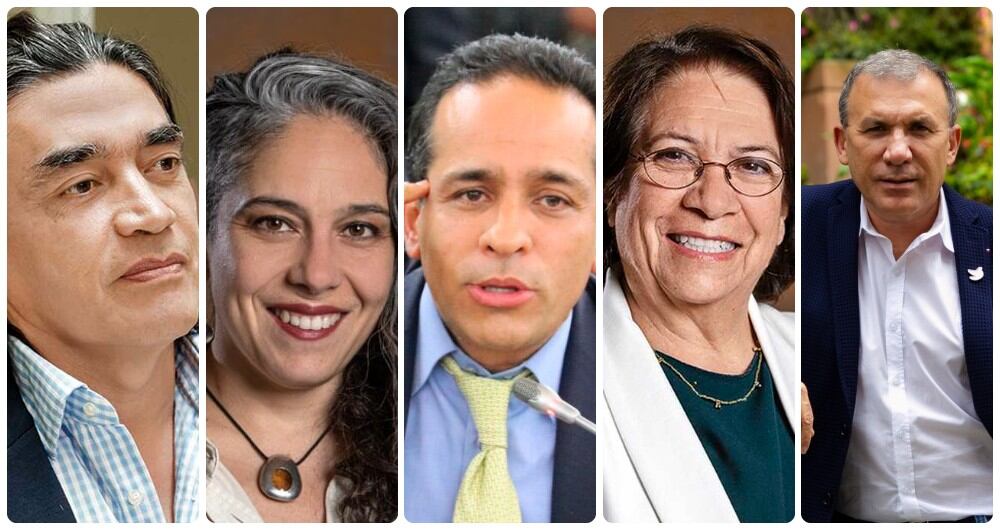 Gustavo Bolívar, María José Pizarro, Alexander López, Aida Avella y Roy Barreras.