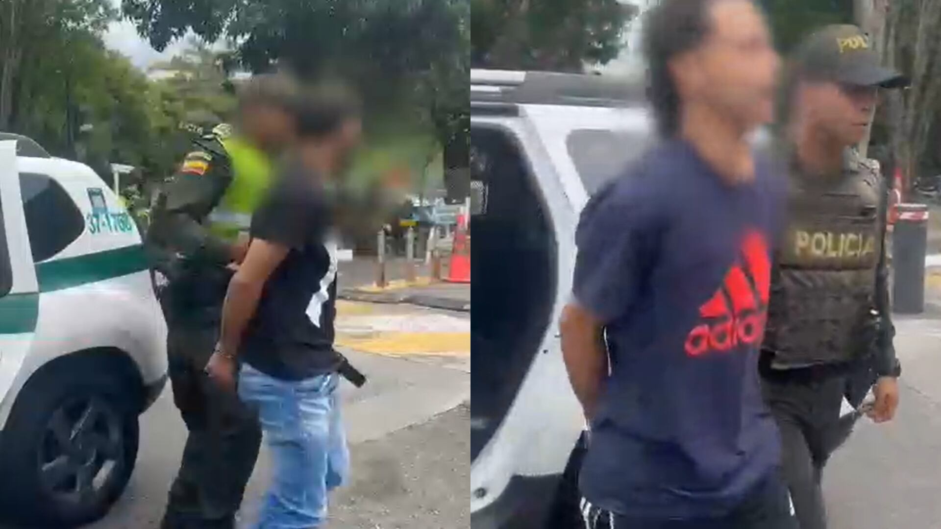 Capturados en medio de persecución en Medellín.