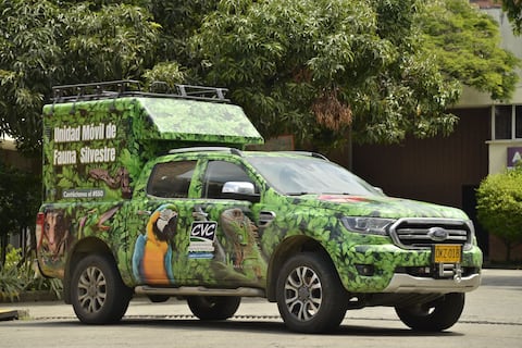 En la unidad se transportarán los animales que serán liberados, luego de haber recibido los cuidados pertinentes por parte de la CVC.