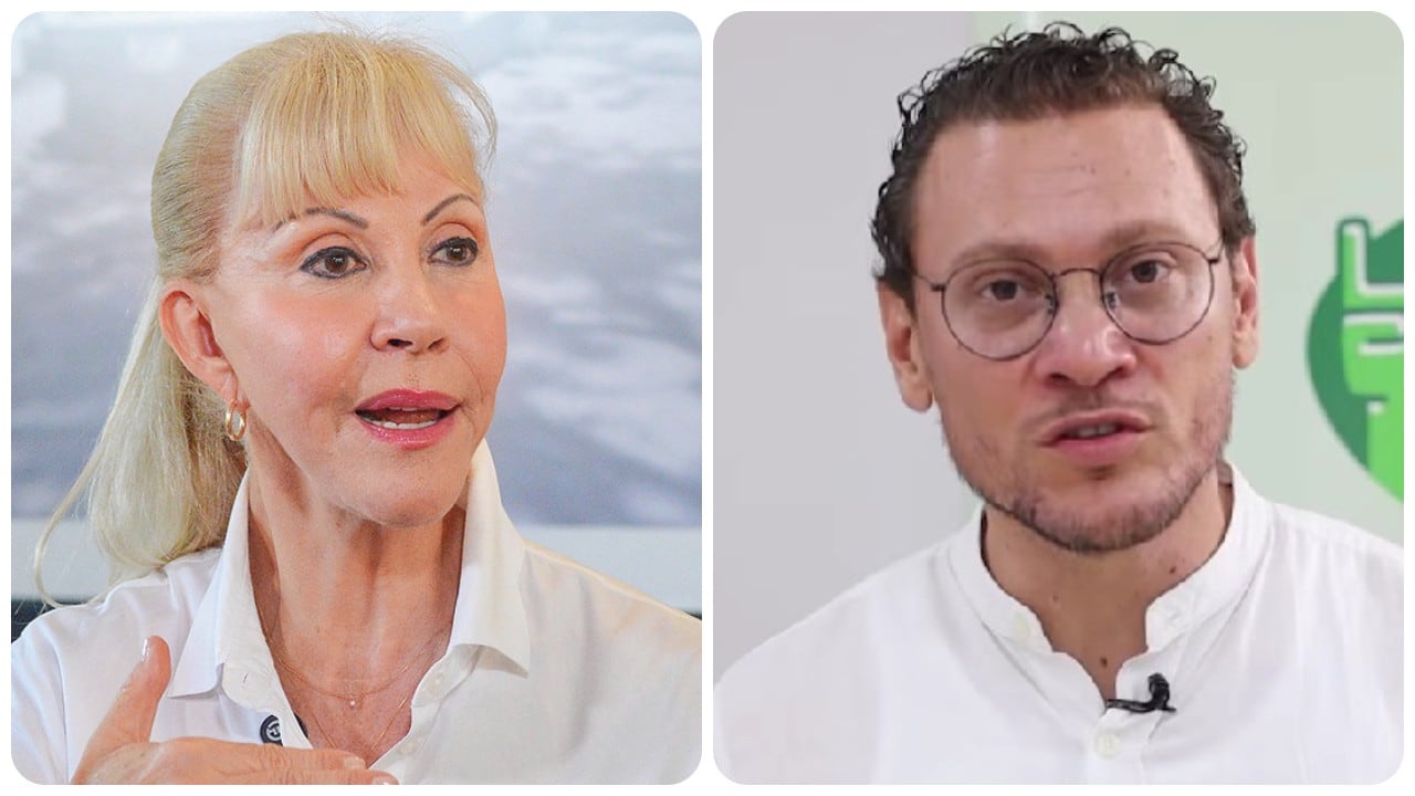 La gobernadora del Valla del Cauca, Dilian Francisca Toro, y el exalcalde de Jamundí Andrés Felipe Ramírez.