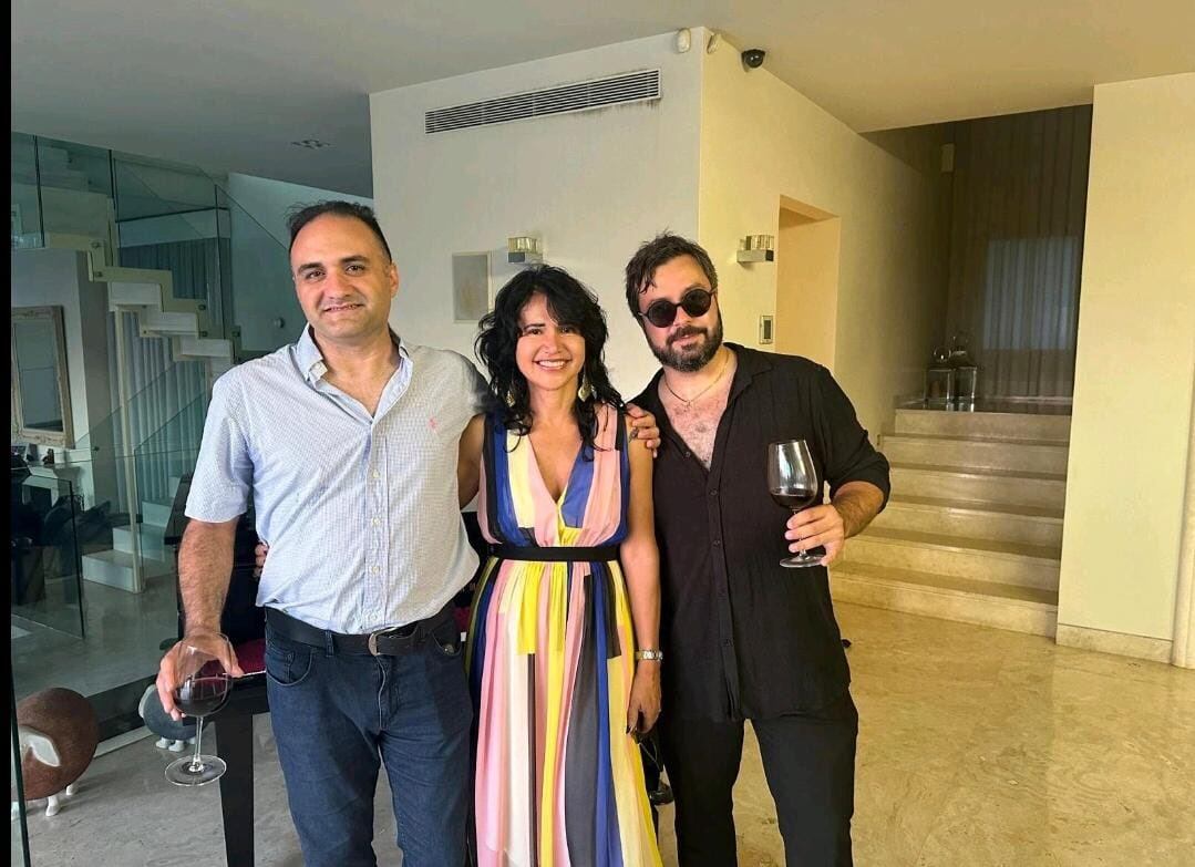 La embajadora de Colombia en Israel,  Margarita Eliana Manjarrez Herrera, y un grupo de amigos.