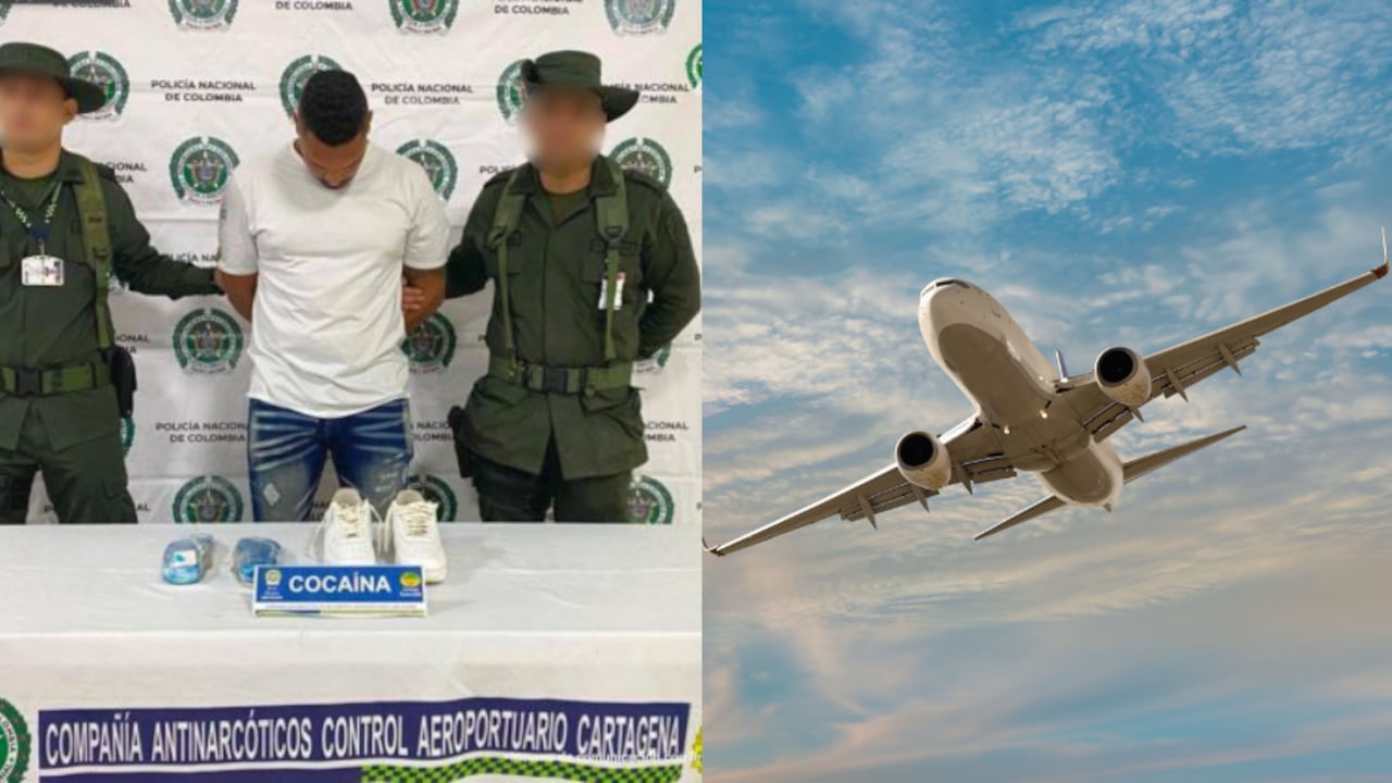 Hombre pretendía llevar cocaína de Cartagena hacia Ámsterdam, según Policía.
