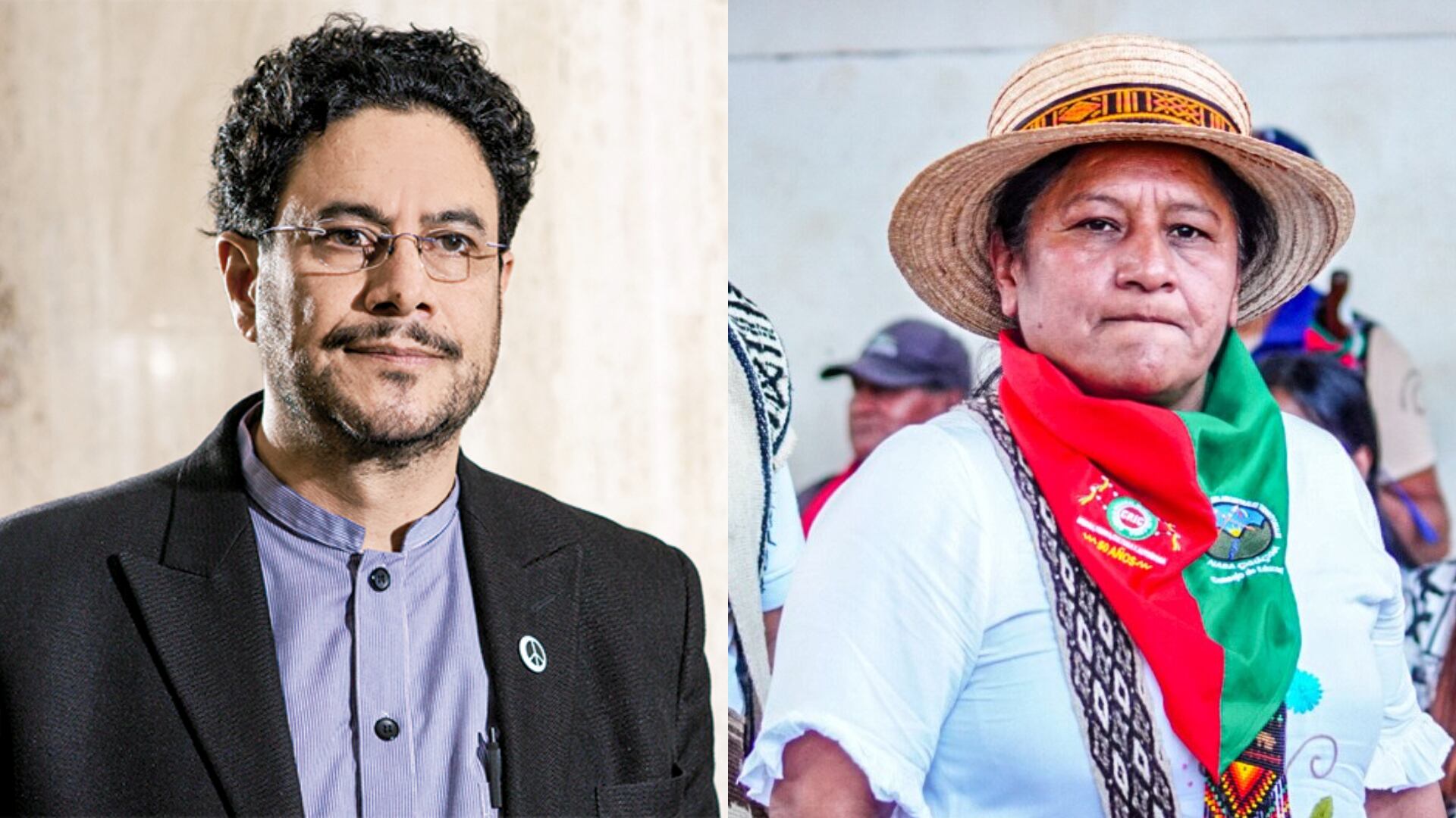 Iván Cepeda y Aida Quilcué