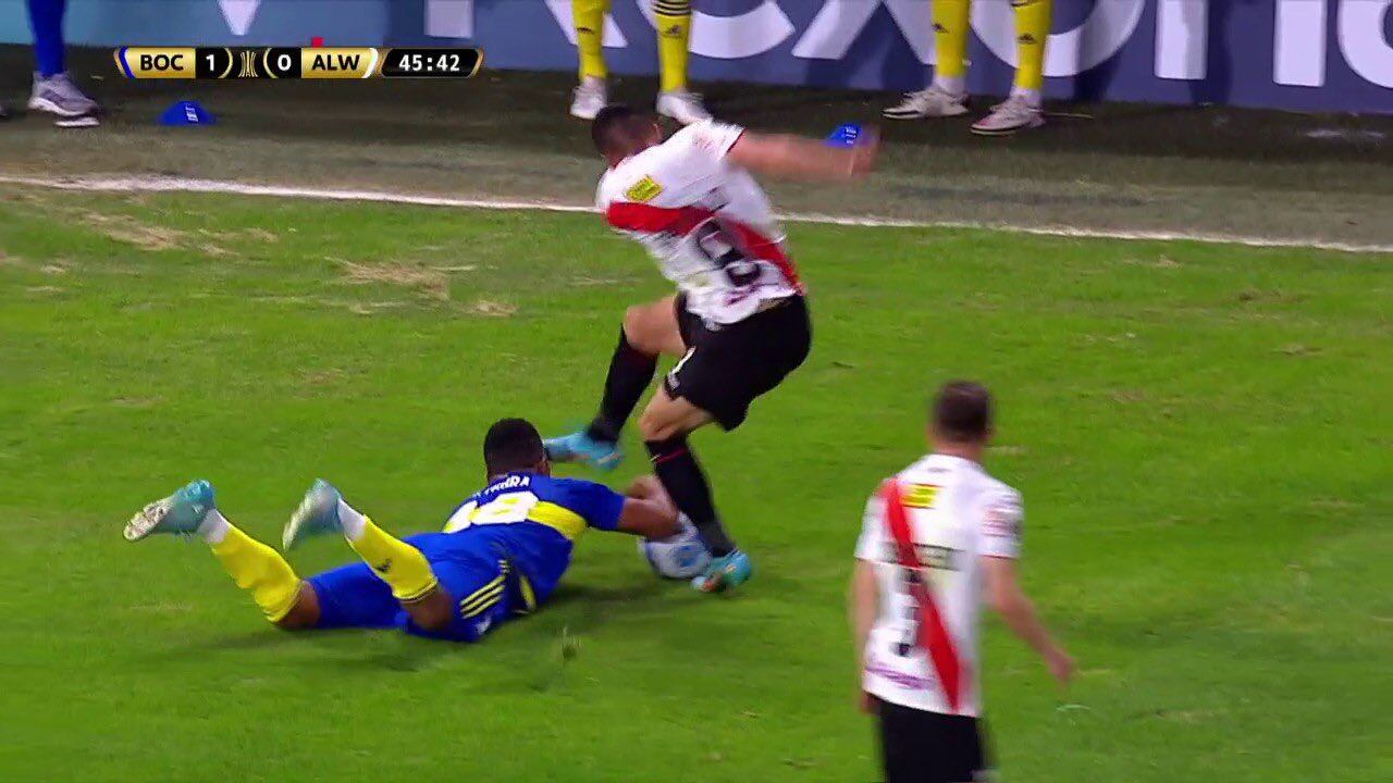 Frank Fabra con Boca Juniors en Copa Libertadores