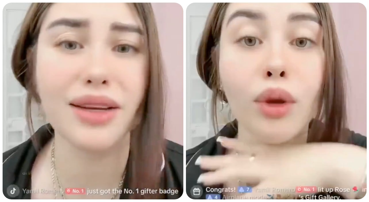 La mujer hizo la confesión frente a todos sus seguidores