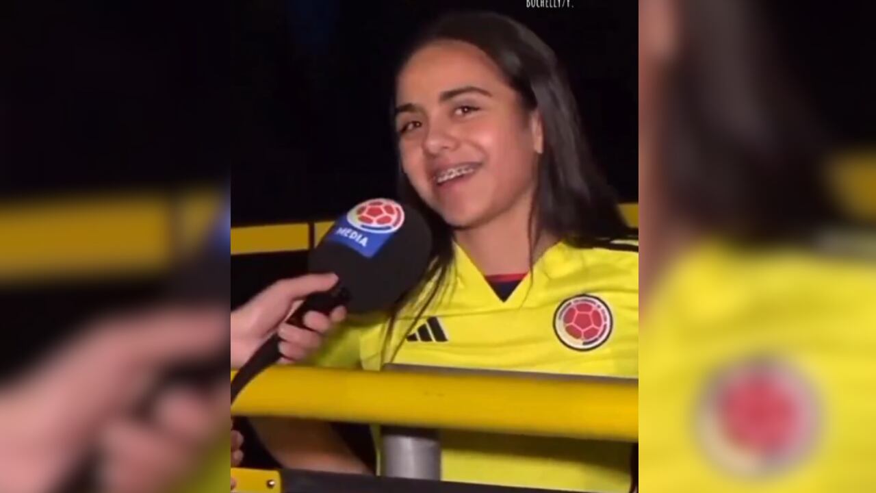 Hincha de Colombia nacida en Bolivia