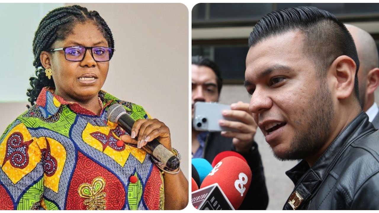 La vicepresidenta Francia Márquez y el senador Jota Pe Hernández.