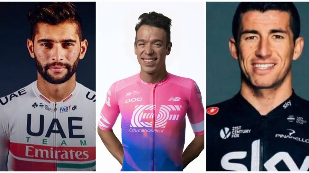 Fernando Gaviria, Rigoberto Urán y Sergio Luis Henao son representantes del ciclismo antioqueño.