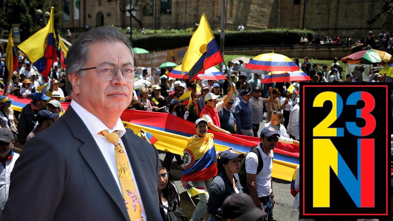 Marcha contra el presidente Gustavo Petro del 23 de noviembre