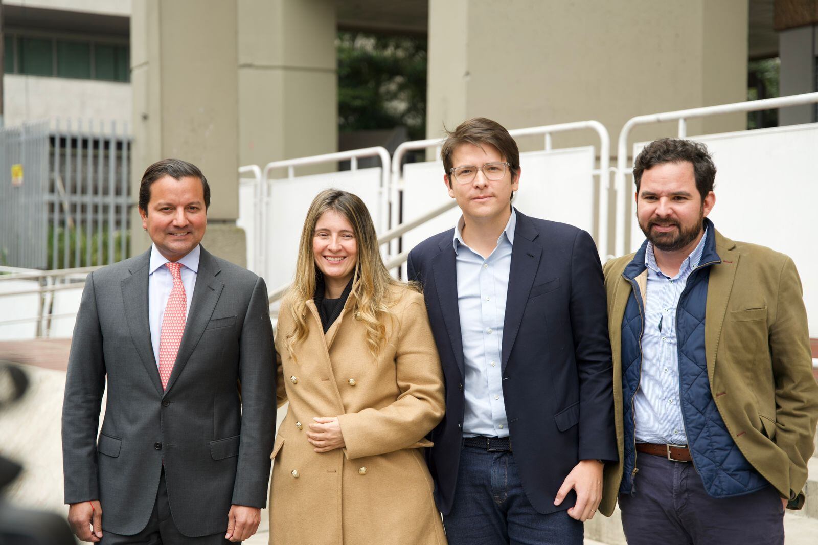 David Luna; Paloma Valencia; Miguel Uribe y Carlos Meisel presentaron la moción de censura contra la ministra Irene Vélez.
