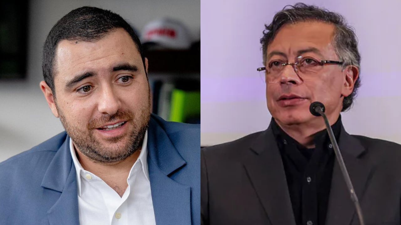 Yamil Arana, gobernador de Bolívar, y el presidente Gustavo Petro.
