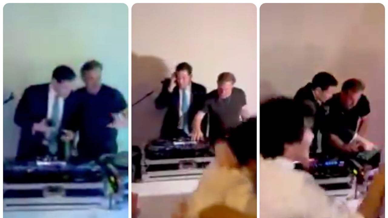A Marco Rubio se le vio como DJ en una boda.