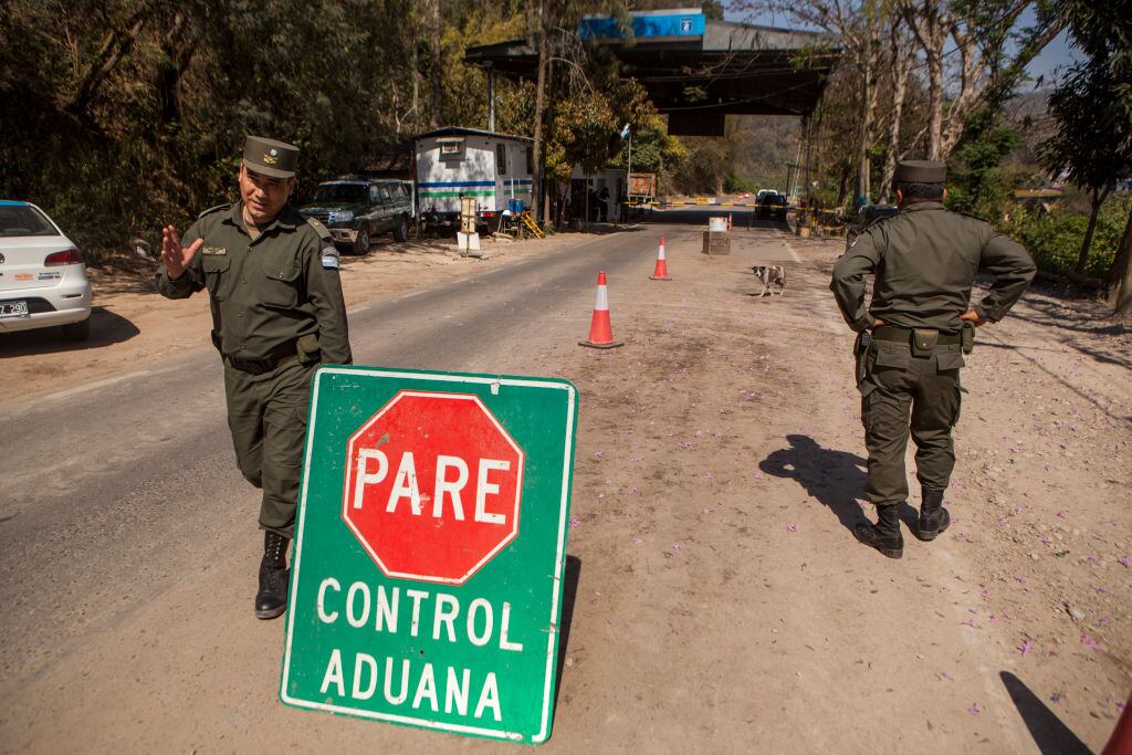 La frontera Aguas Blancas que divida a Argentina de Bolivia.