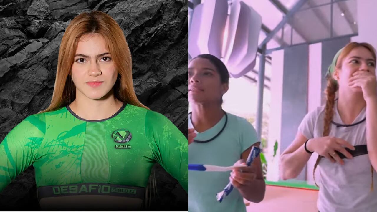 Nicolás, el novio de Katherine, reaccionó a su posible embarazo en el 'Desafío Siglo XXI'.