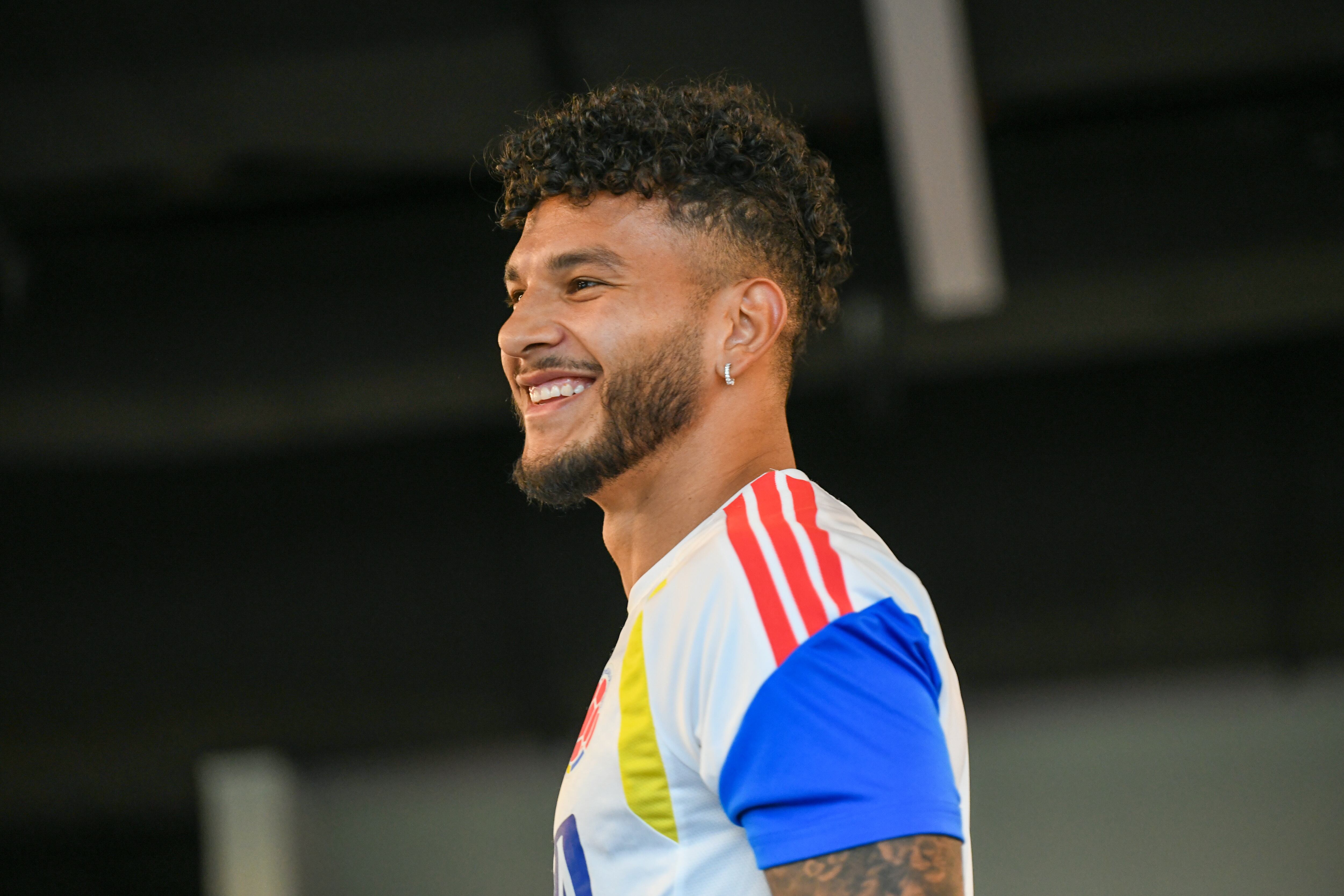 Luis Javier Suárez durante un entrenamiento de la Selección Colombia.