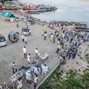 Panorámica de Inírida, la capital del Guainía, situada sobre el río Inírida.