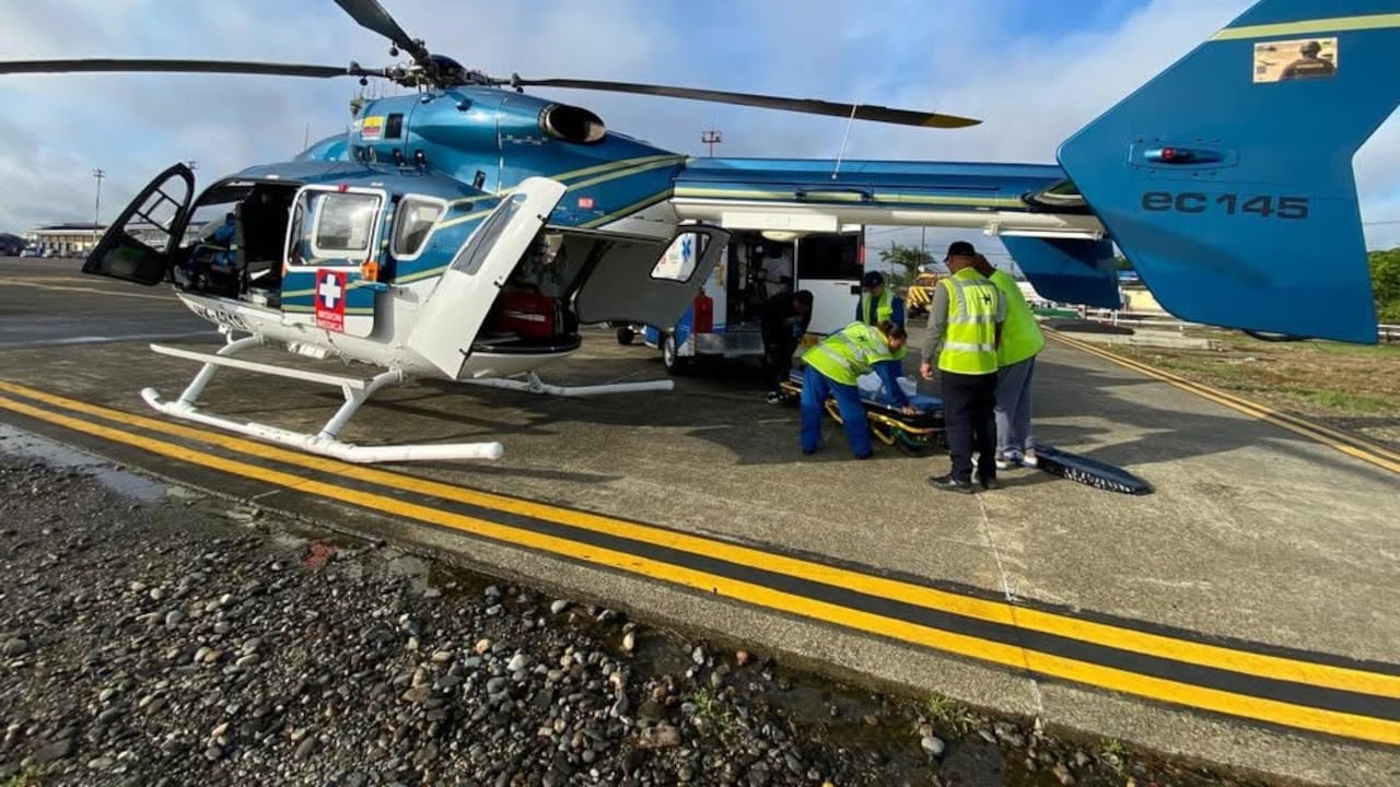 Ambulancia aérea medicalizada de Helistar.