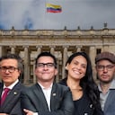 Jorge Bastidas, Heráclito Landinez, Alejandro Toro, María del Mar Pizarro, y Gabriel Becerra.