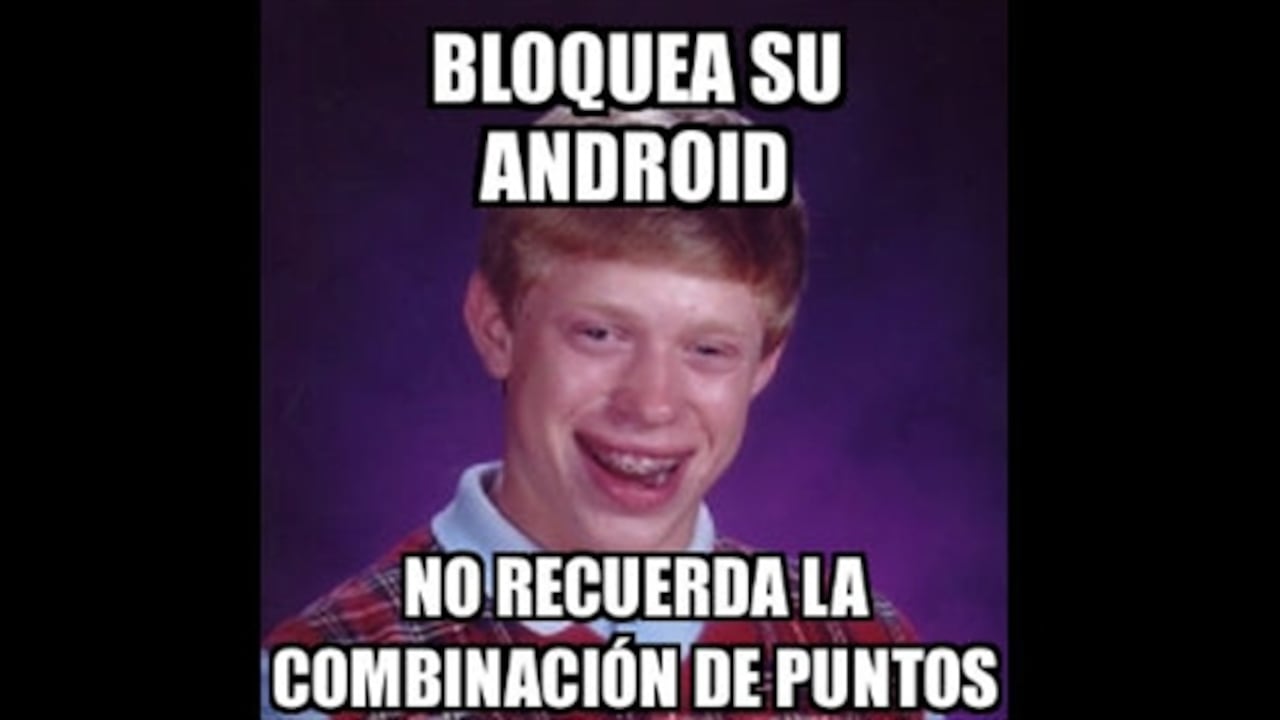 La forma más usual para que un usuario de equipo Android bloquee su equipo es mediante la unión de puntos.