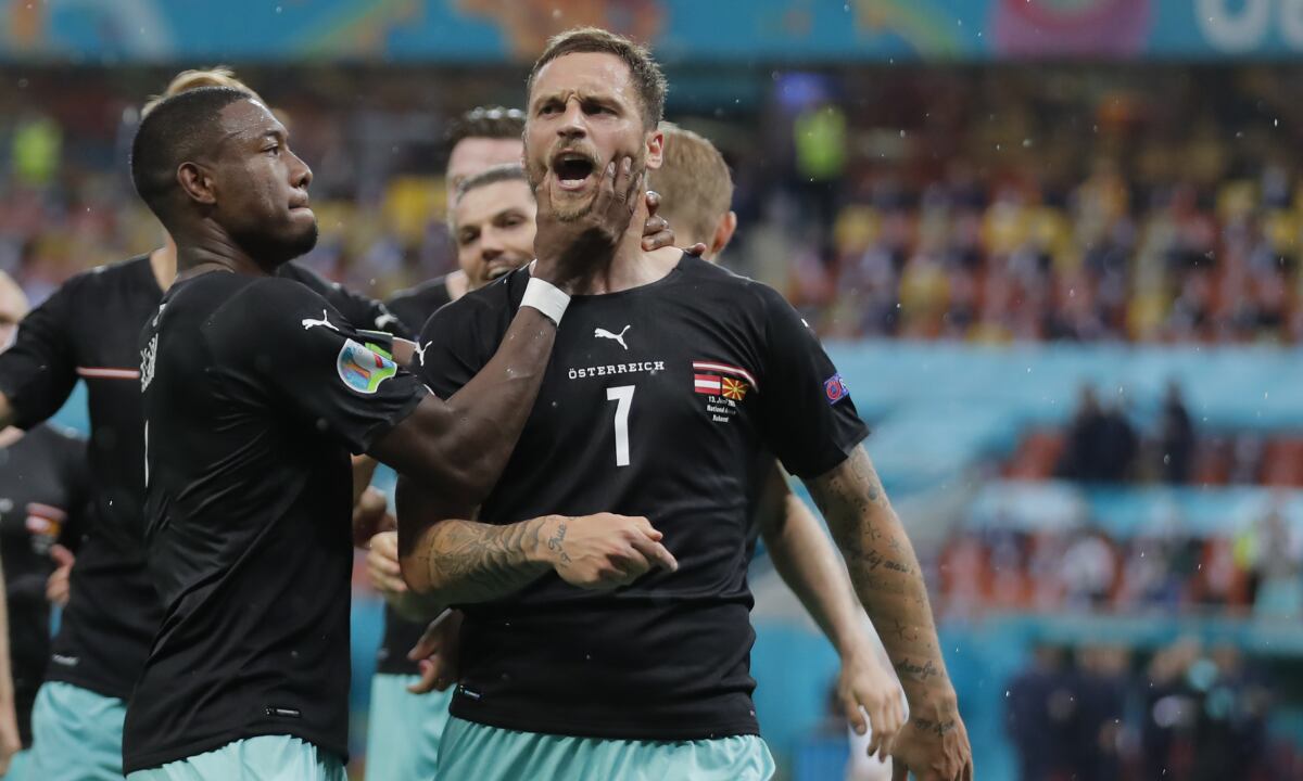 Marko Arnautovic - Eurocopa. Foto: AP/Robert Ghement