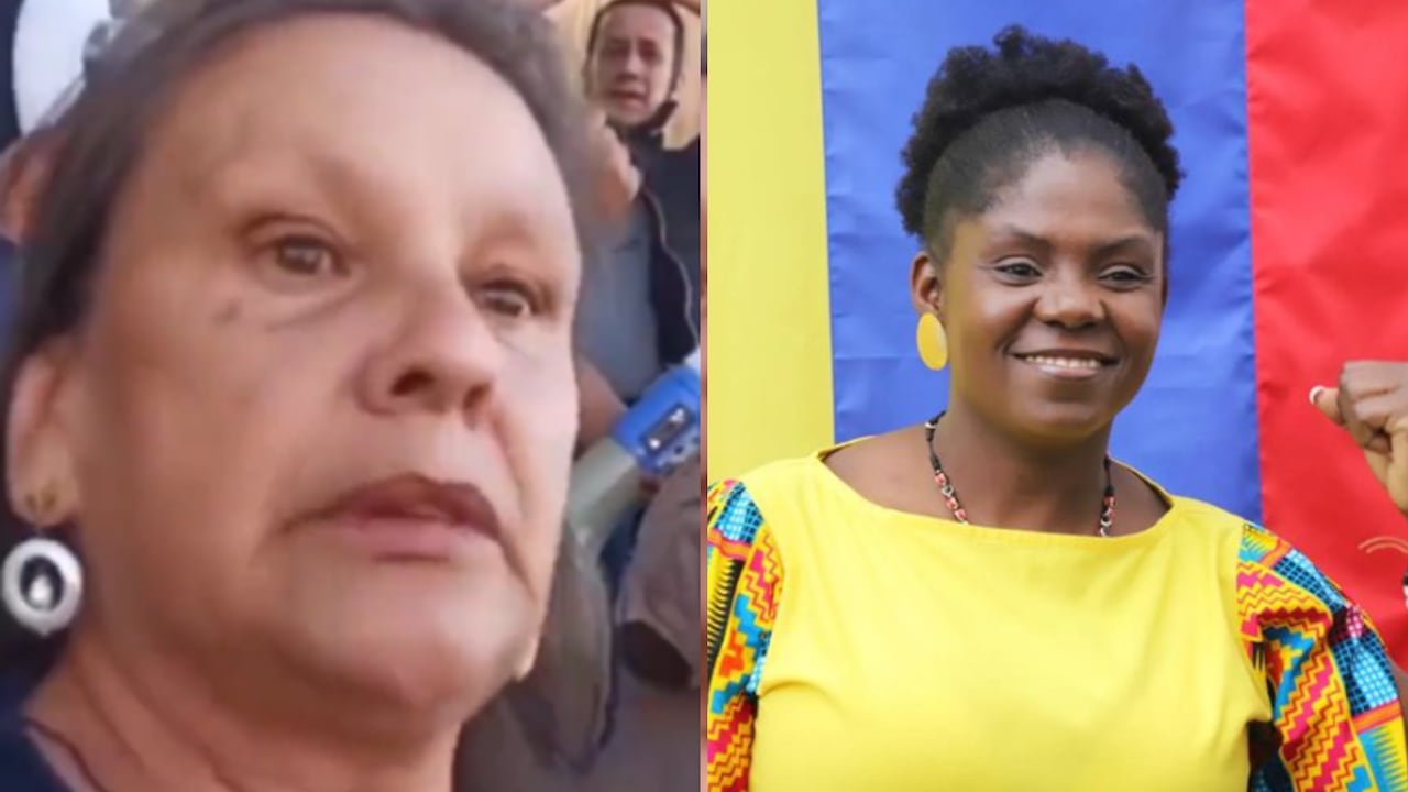 Mujer racista ataca a vicepresidenta Francia Márquez en marchas del 26 de septiembre