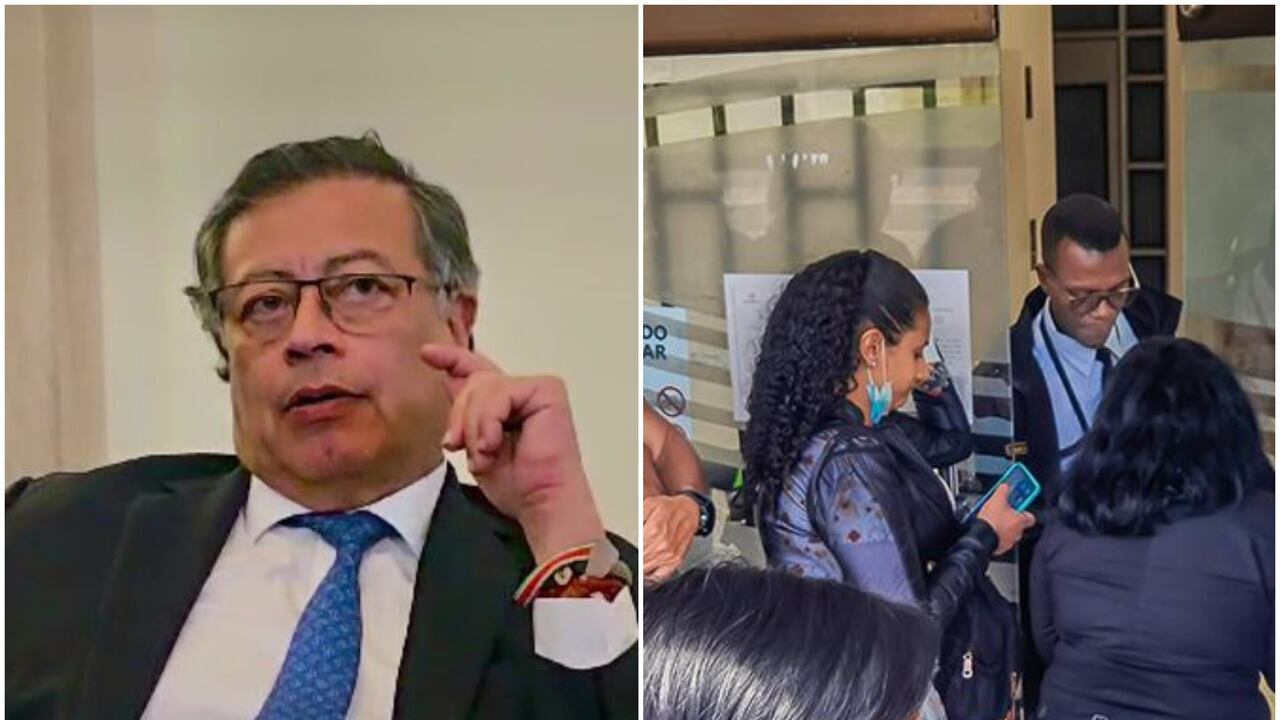 Gustavo Petro y pacientes.