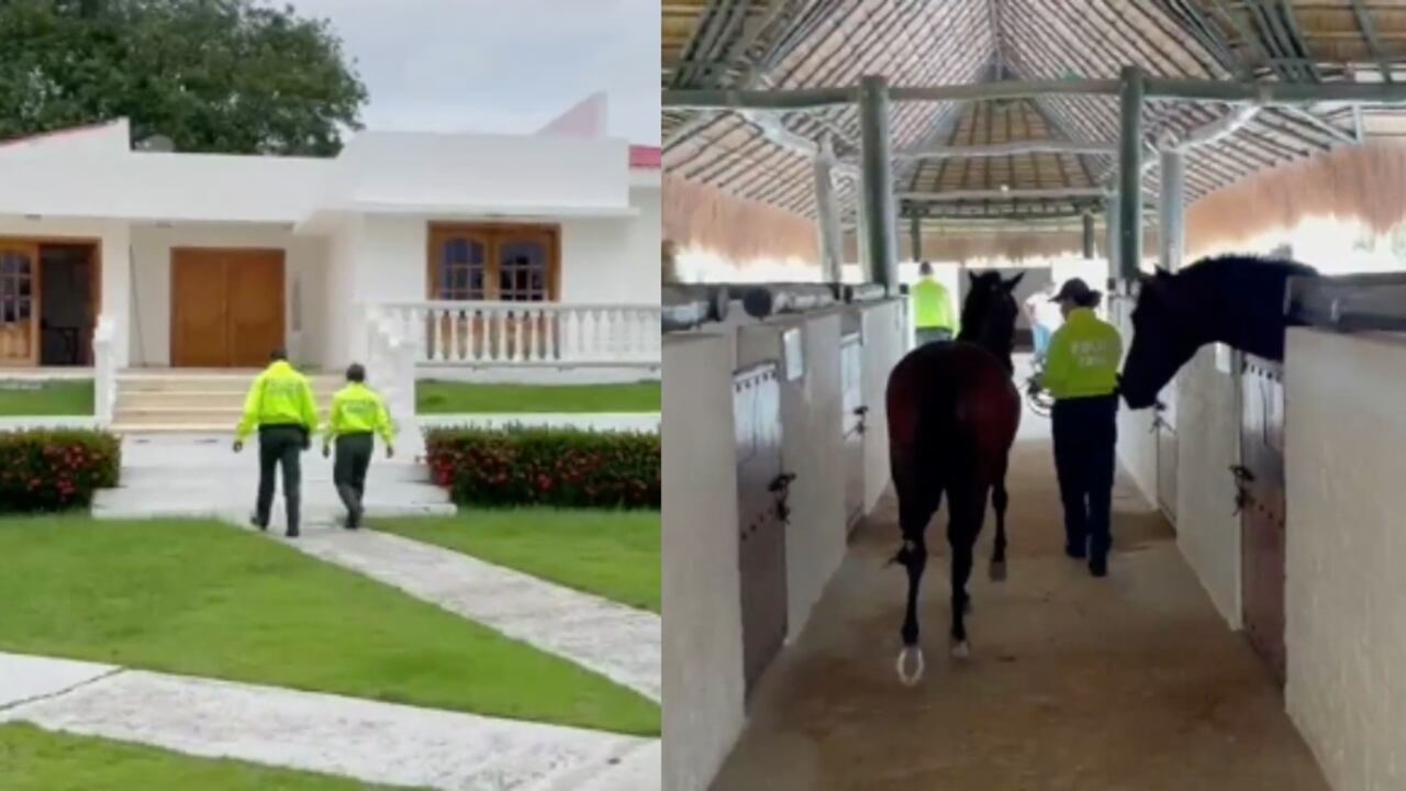 Algunos de los bienes incautados que pertenecerían al Clan del Golfo.