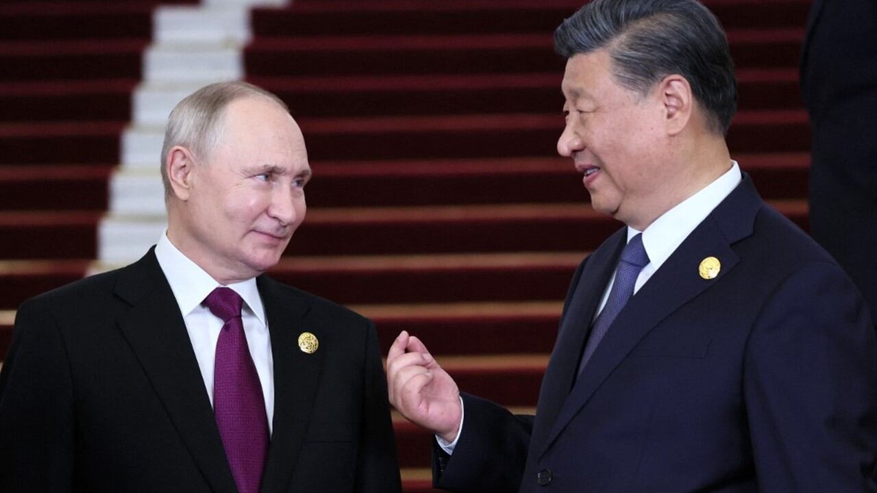 El presidente de Rusia, Vladimir Putin, y el mandatario chino, Xi Jinping.