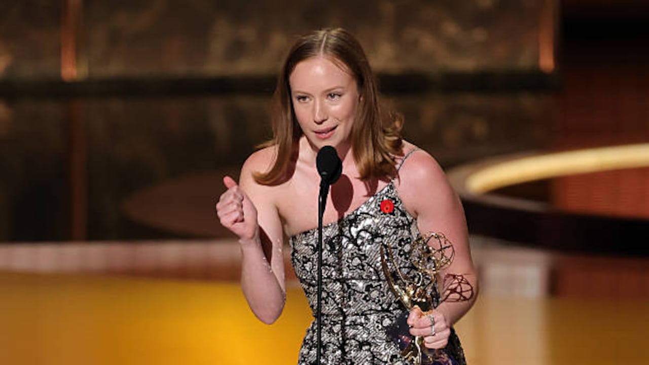 La actriz finalizó su discurso tras ganar el premio Emmy con el grito de "free Palestine".