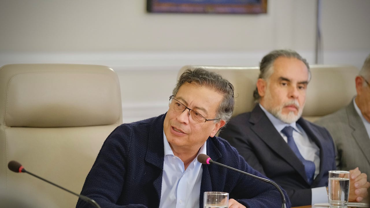 Gustavo Petro, presidente de Colombia y Armando Benedetti, jefe de despacho