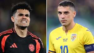 Luis Díaz y Nicolae Stanciu, figuras del Colombia vs. Rumania