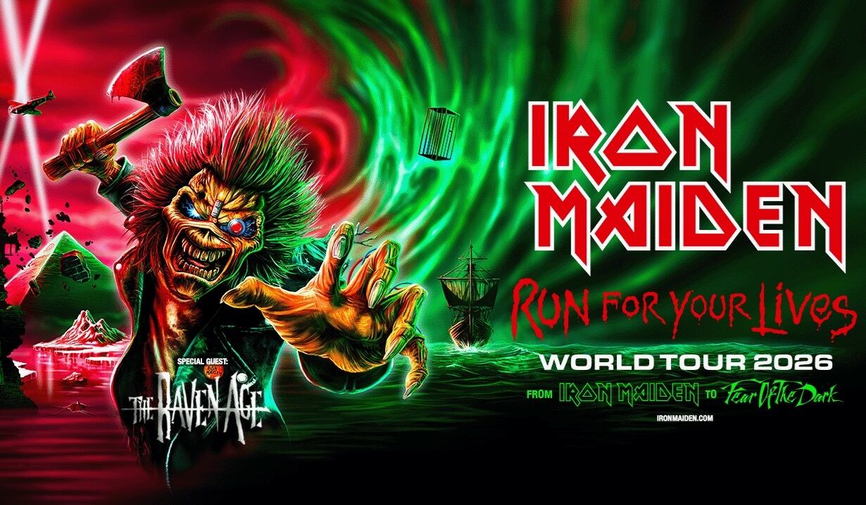 La icónica bestia tocará el domingo 11 de octubre de 2026, en el Vive Claro de Bogotá.