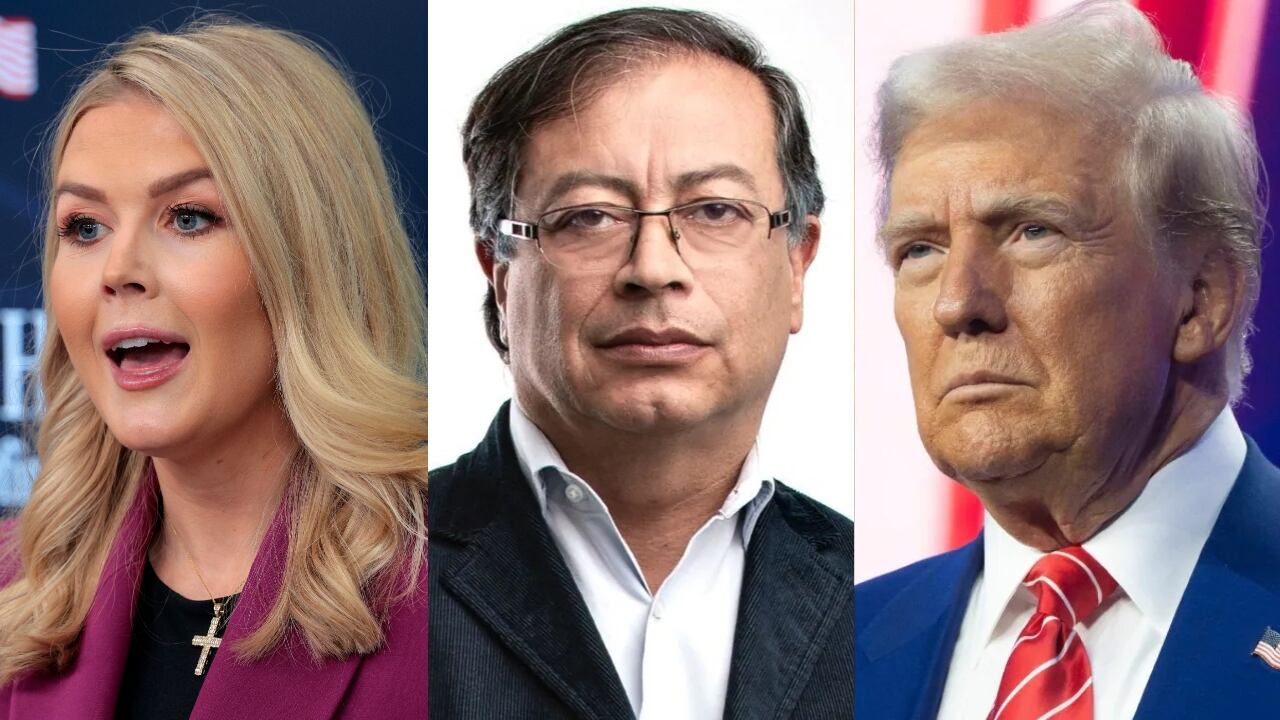 Karoline Leavitt, Gustavo Petro y Donald Trump