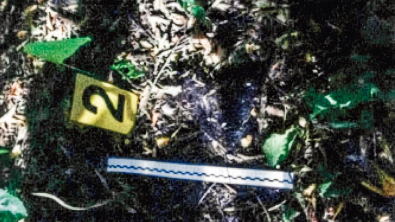 Escena del crimen donde fue encontrado el cuerpo de la mujer.