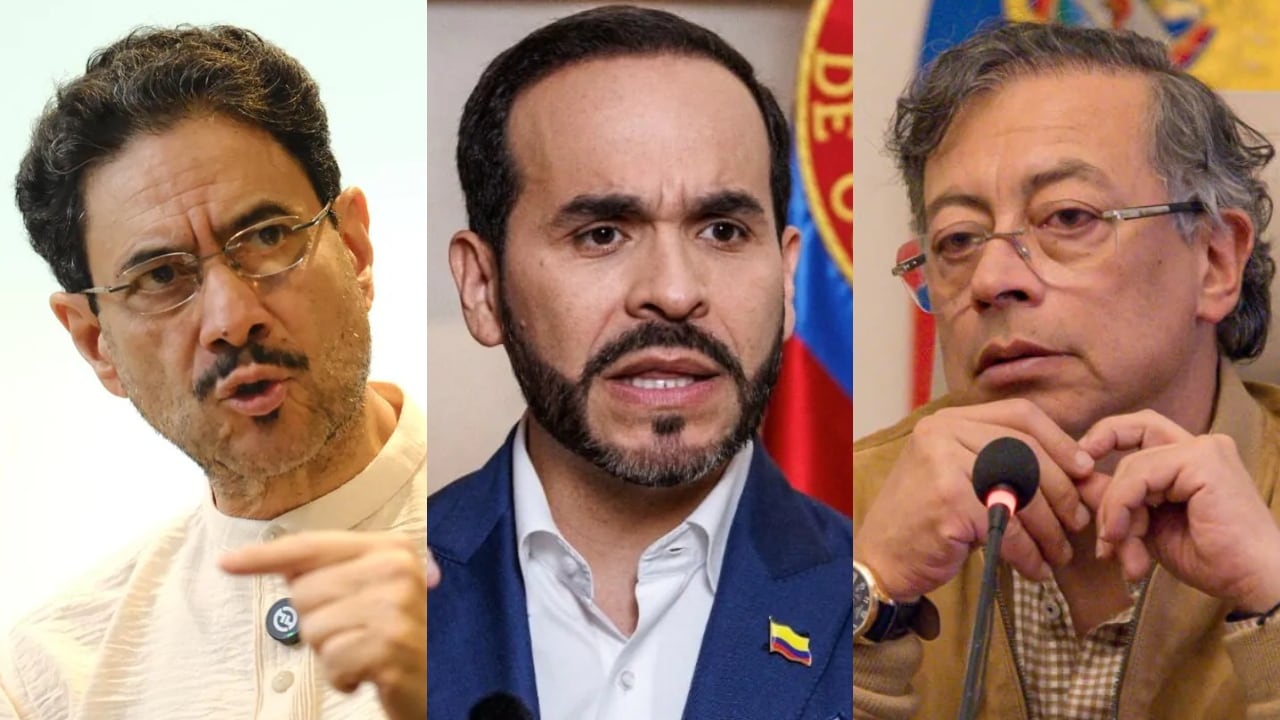 Iván Cepeda, Abelardo De La Espriella y Gustavo Petro.