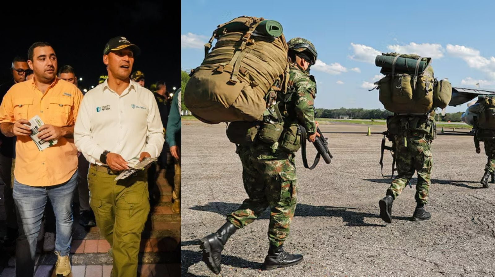 Gobernador de Bolívar, Yamil Arana, ministro de Defensa, Pedro Sánchez, y operaciones militares.