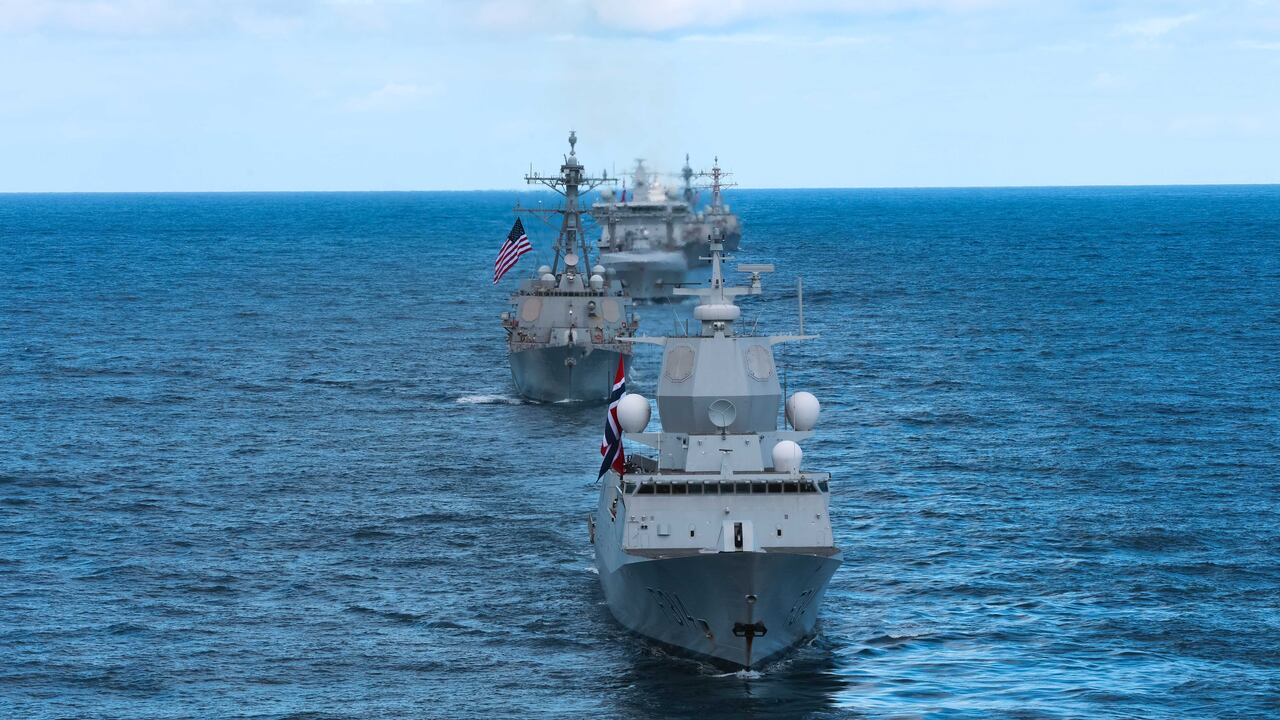 Buques de guerra norteamericanos. Imagen de referencia