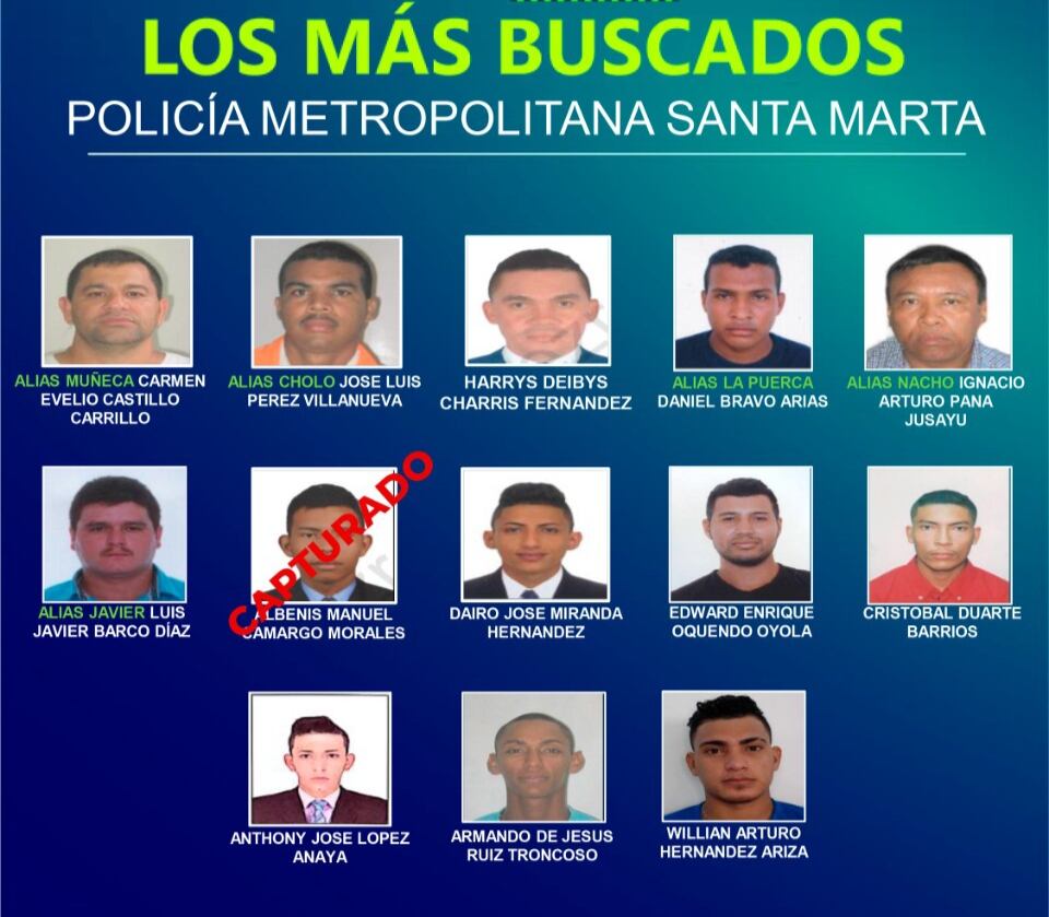 Este es el nuevo cartel de la Policía para capturar delincuentes.