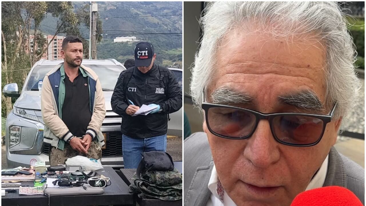 Director de la UNP Augusto Rodríguez y alias Firu.