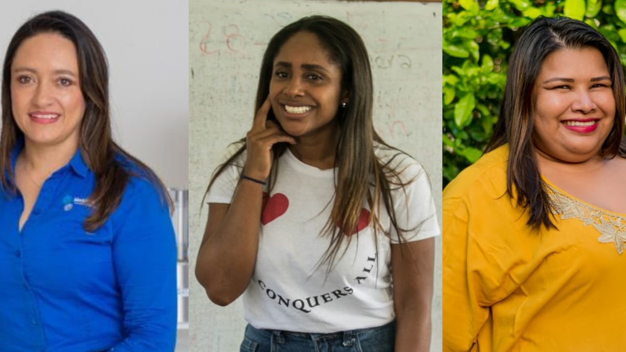 Emma Mesa, Nellysabeth Murillo y Leiqui Uriana, emprendedoras colombianas.