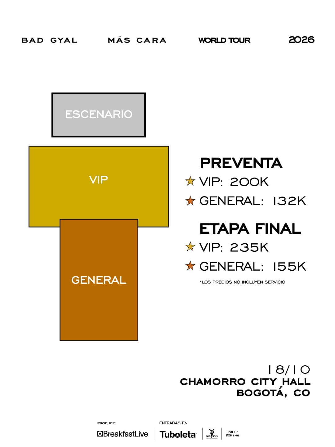 Bad Gyal confirmó concierto en Bogotá para este 2026.