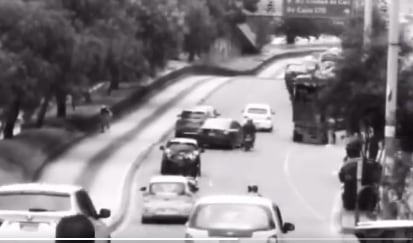 El momento del impacto.