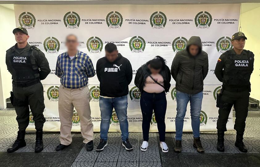 Las capturas se dieron en Caquetá, Antioquia y la ciudad de Bogotá