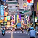 Una de las calles de Sanshia, en Taiwán