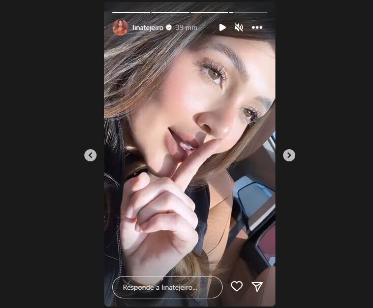 Lina Tejeiro canta muy enamorada el tema de Mike Bahía y Greeicy