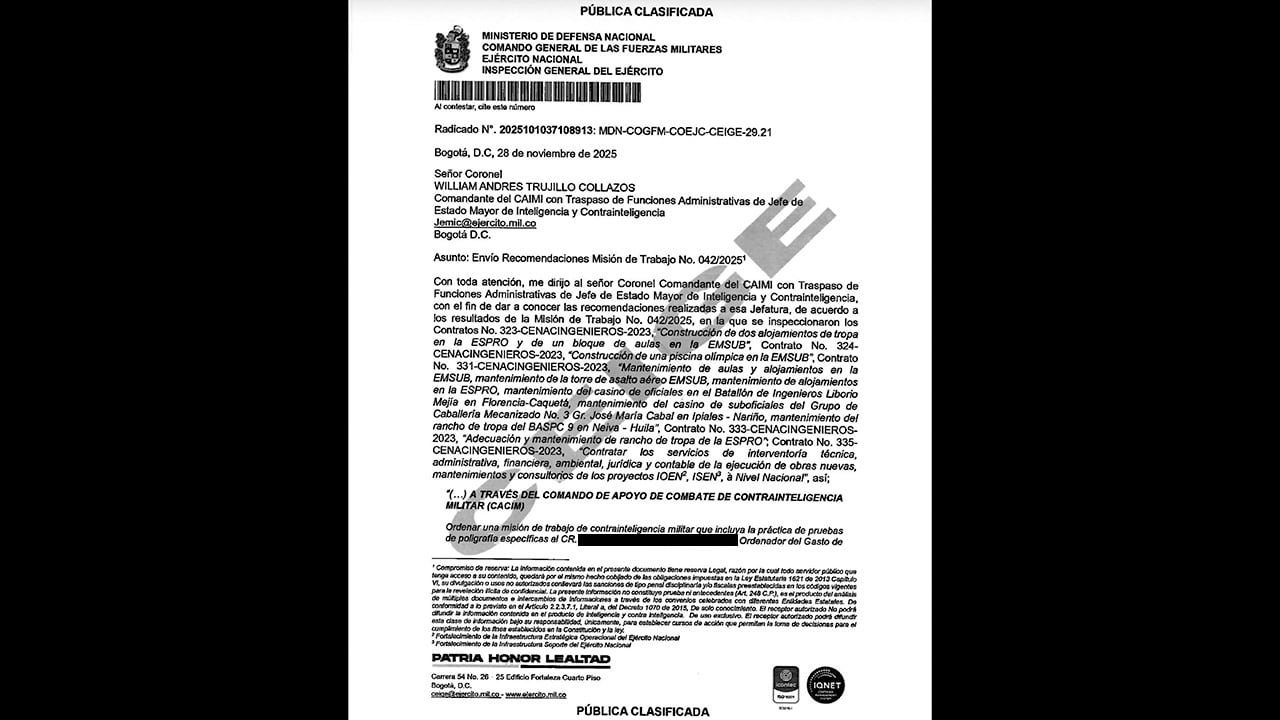 Con pruebas de polígrafo buscaban encontrar dentro del Ejército posibles hechos de corrupción. 