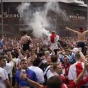 Hinchas ingleses causan desmanes antes de la final de le Euro 2020