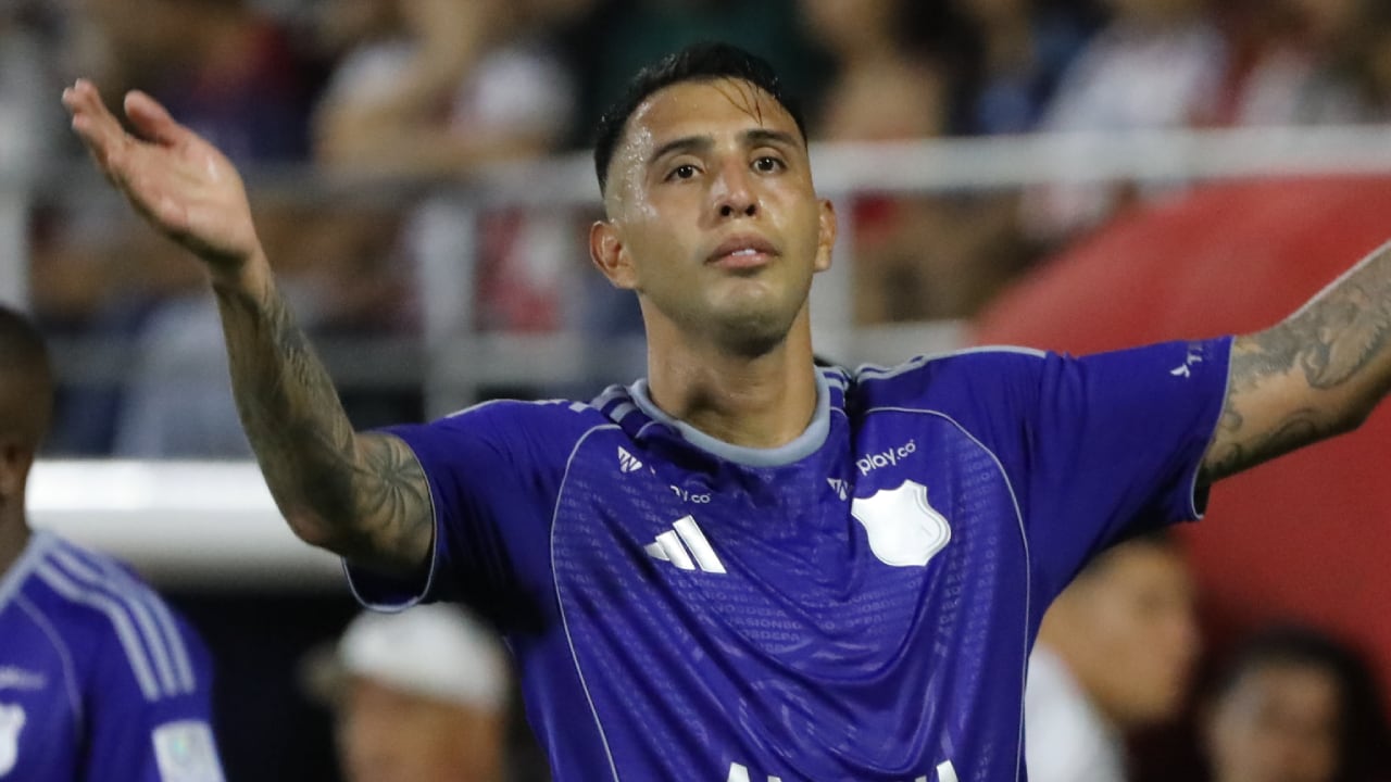 Rodrigo Contreras, delantero titular y goleador de Millonarios.